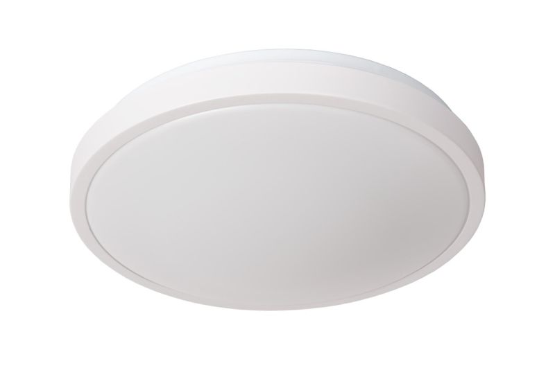Lucide DASHER - Zapustené stropné svietidlo Kúpeľňa - Ø 34,8 cm - LED - 1x18W 2700K - IP44 - Biela